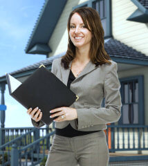 woman holding a planner